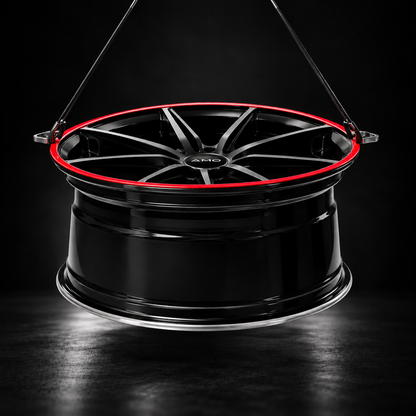 Premium Aluminum Rim Protectors Set Red