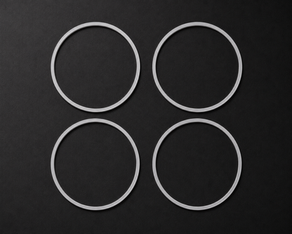 Premium Aluminum Rim Protectors Set Silver