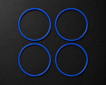 Premium-Felgenschutzset Aluminium Blau