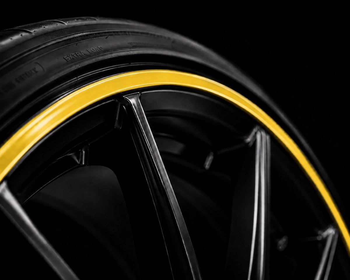 Premium Aluminum Rim Protectors Set Yellow