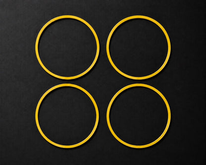 Premium Aluminum Rim Protectors Set Yellow