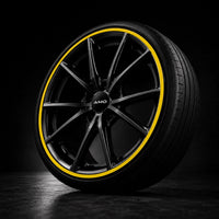 Premium Aluminum Rim Protectors Set Yellow