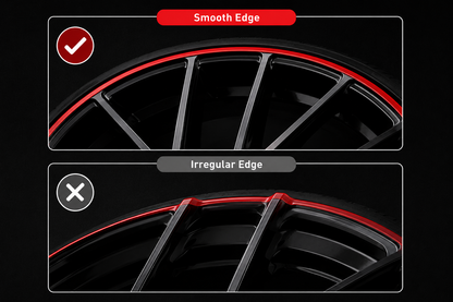 Premium Aluminum Rim Protectors Set Red