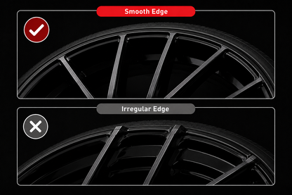 Premium Aluminum Rim Protectors Set Black