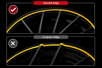 Premium Aluminum Rim Protectors Set Yellow